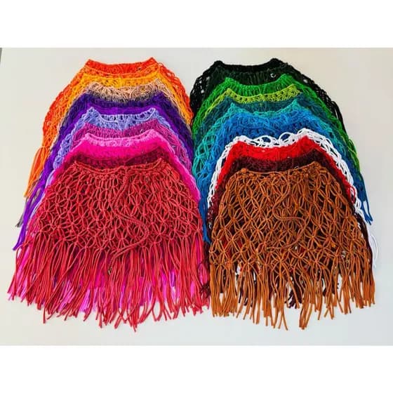 Saida de praia feminina saida de praia saia em macrame
