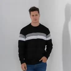 Suéter variado modelo sem marca  masculino Premium padrão Passe o inverno com mais estilo  elegância