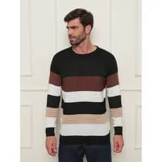 Suéter masculino Premium padrão Passe o inverno com mais estilo e elegância.