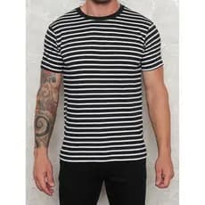 Camiseta listrado estampa uso fabrica Streetwear Camisa Masculina Unissex Flor 100% Algodão Blusa Masculina P M G GG