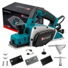 Plaina Elétrica 900W Profissional 16000RPPM Lâmina Dupla 82cm Alta Precisão Industrial Manual