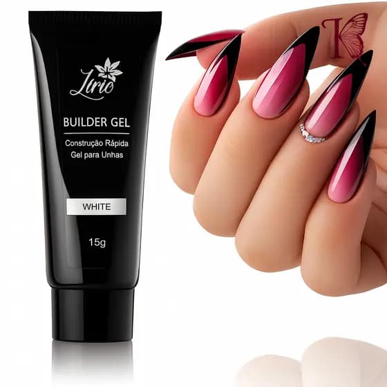 Polygel Lírio 15g ou 30g para Unhas em Gel Alongamento Nail Art UV LED