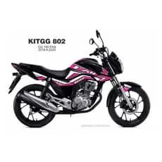 Kit Adesivos Tanque Moto Honda Cg Fan 160 2018 2019 2020