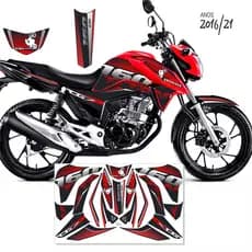 Adesivo Premium Honda CG Titan 160 Kit para Carenagem – Modelos 2016 2017 2018 a 2021 Todas Cores