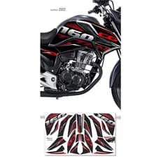 Adesivo Titan 160 Kit De Carenagem Ano 2022/... Cor Vermelho