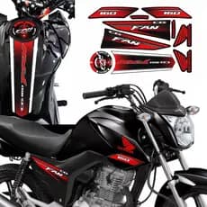 Adesivo Fan 160 ESDi Kit Laminado Gravata Bocal Laterais 2016 A 2021