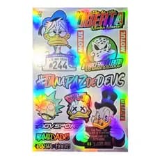 Adesivo personalizados Cartela Holográfico 30x20cm Moto Bike Motocross Top