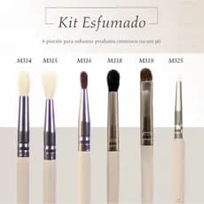 KIT DE PINCEL DE MAQUIAGEM KIT ESFUMADO MICHELLY PALMA KIT PINCEL COM 06UN