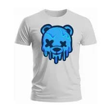 Camiseta Urso Ursinho Azul Street Camisa 100%Algodão