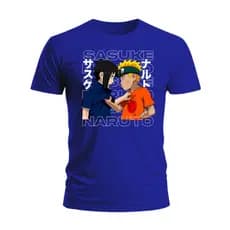 Camiseta Anime Naruto e Sasuke  100% Algodão