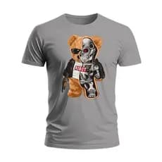 Camiseta Urso Ursinho Robo Camisa 100%Algodão