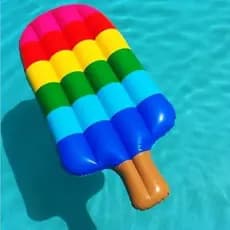 Boia Inflável Picolé Grande Gigante Piscina Parque aquático Praia (Merlin)
