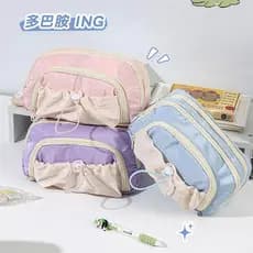 Estojo De Lápis Caneta Esferográfica De Papelaria Bolsa De Armazenamento Portátil Grande Capacidade Estudantes De VoltaT