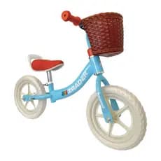 Bicicleta De Equilíbrio Infantil Cestinha Aro 12 Azul Zrader