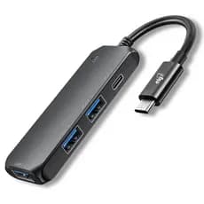 Adaptador Hub USB-C 3.0, Expansão com 4 Portas (USB-C + 3x USB-A), Transferência 5Gbps, HUB41C, ELG