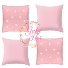 kit Luxo 4 Capas de Almofadas Borboletas 45 x 45cm Decoração Sala/Quarto