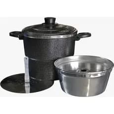 Cuscuzeiro Multiuso 3 em 1 Cuscuzeiro Com Faz Pudim Cuscuz Alimentos a Vapor