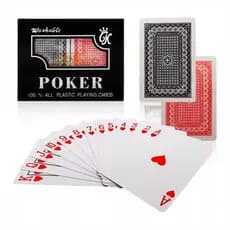 Jogo Baralho Tradicional Poker Canastra com 108 Cartas em Plástico Jogo Cartas Kit