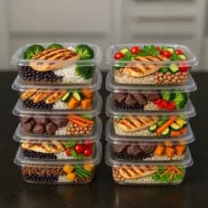 KIT Conjunto Marmita Potes 500ml BPA FREE - Organizadores de Alimentos para Congelador