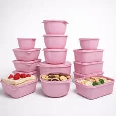 Kit Potes Hermeticos Marmita BPA Free Tampa Vedação Forte Cozinha Vasilhas Freezer Microondas