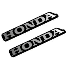 Kit 2 Adesivos Logo Honda Prata 6cm Serve Máscara Rabeta