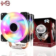 Wovibo CPU Air Cooler 120mm Ventoinha 3,4PIN para LGA 775 115X 1200 1700 2011 AMD AM4 AM5 Radiador