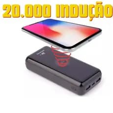 Power Bank Carregador Sem Fio Indução 20.000mah Usb
