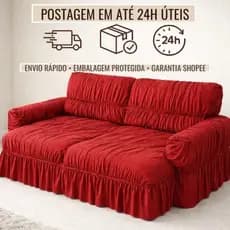 Capa Para Sofá Retrátil Reclinável e Extensível Lavavel Elástico Ajustável Reforçadada