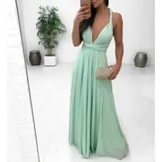 Vestido de Festa Longo Feminino Multiformas Roupa Confortavel  Madrinhas formatura plus size