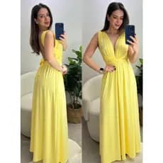 Vestido Longo Feminino de Festa Multiuso Festa Casamento COM Desconto OFERTA  RELAMPAGO HOJE
