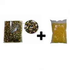 Kit 1000 Anilha + 1000 Elástico Para Laço e Gravata Pet