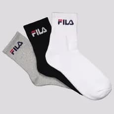 Kit Meia Fila Cano Médio Logo c/ 3 pares