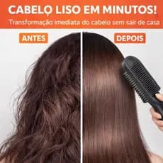 Escova Alisadora Elétrica Bivolt 5 em 1 Profissional Temperatura Ajustável Anti Frizz