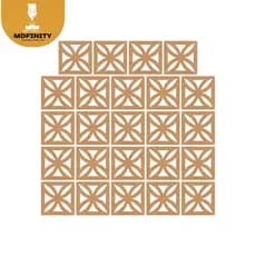 Kit Placas Divisórias Ambiente Mdf Biombo Cobogó Módulos 29x29 Cm Decoração Ambientes Internos