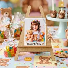 Kit 10 Mini Cavalete Em Mdf Cru 3mm Lembrancinha Foto Polaroid Decoração Artesanato