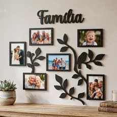 Quadro de Fotos Porta Retrato Decoração Sala Mdf