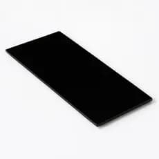 Bandeja de Vidro Espelhada Preta Luxuosa 20x10cm