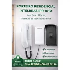 Porteiro Residencial Intelbras IPR 1010 Interfone | 1 Ponto | Abertura de Fechadura | Bivolt