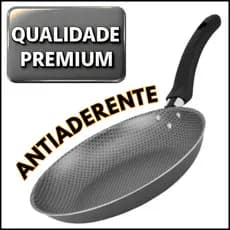 Frigideira Francesa Teflon Antiaderente Cinza 22cm Alta Qualidade e Design Moderno