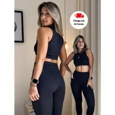 Conjunto Fitness Academia Top Regata + Legging