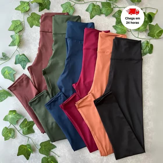 Calça Legging Suplex De Academia Treino Feminina