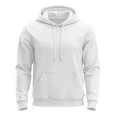 Blusa Moletom Canguru Liso Unissex Algodão Flanelado Capuz