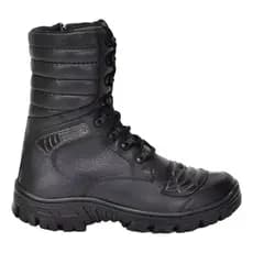 "Bota Coturno Militar Tático Masculino Zíper Lateral BM 5188 Leve Confortável Antiderrapante"