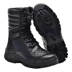 Coturno Ataque Pro Rider Motociclista Militar Tátic3 com CA - B3ta Cour3 Antiderrapante Proteçã3 Canela BM Brasil