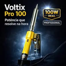 Ferro Solda Profissional 100W Alta Potência Ponta Temperatura Estável 220V Eletrônica