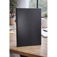 Caderno Grande Numerado 100 Folhas Papel Preto Para Anotacoes Estudos Organizacao