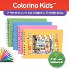 Livro Colorir 50 Folhas Variadas Criatividade Diversao Infantil Artes Pintura