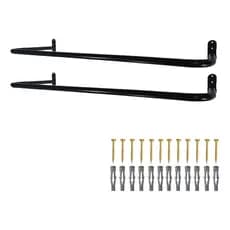 2 Araras Para Loja Fixas De Parede Cabideiros 80cm Closet Expositor
