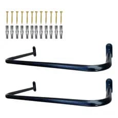 Kit 2 Araras cabideiro para roupas 60cm Loja Closet Organizado Casa Steel Prime