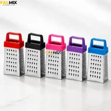 Mini Ralador 4 Faces Aço Inox Multifuncional para Queijo Alho Gengibre Chocolate Legumes Kit 2 4 ou 6 Unidades